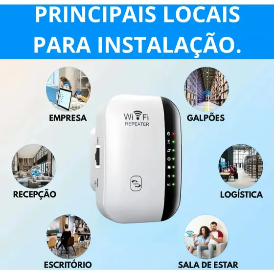 Repetidor Sinal Wifi Alta Velocidade Longa Distancia Sem Fio Knup kp-3005