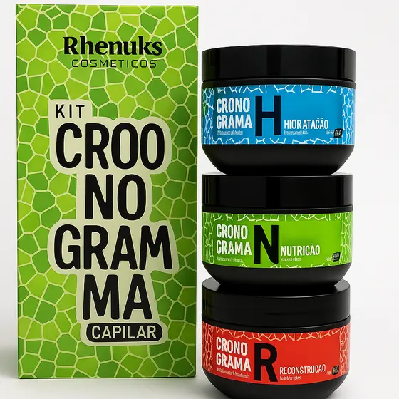 Kit Capilar Cronograma Capilar Profissional  Máscaras