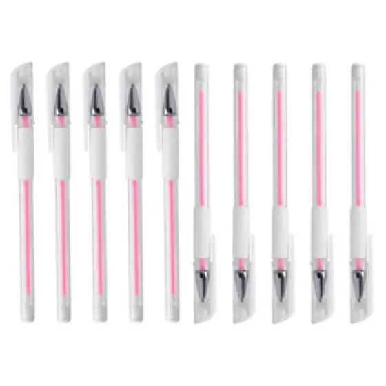 Kit 2/4/6 Canetas Gel Branca para Delinear e Designer de Sobrancelhas - Precisão Profissional