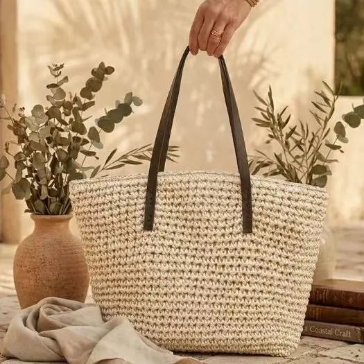 XY Bolsas.Bolsa de palha Bolsa de praia
