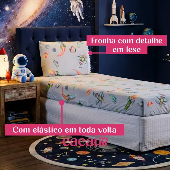 Jogo De Cama Infantil Solteiro 02 Peças - Diversas Estampas - Promoção