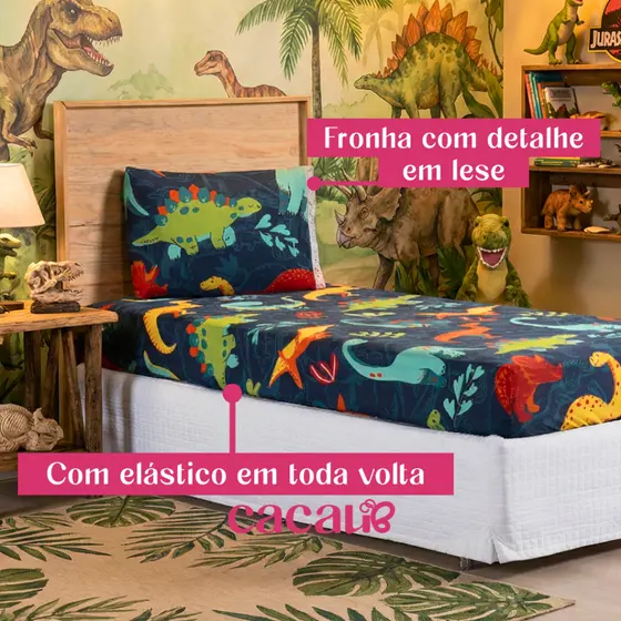 Jogo de Lençol Solteiro 02 Peças Estampas Infantil Adolescente Adulto Promoção