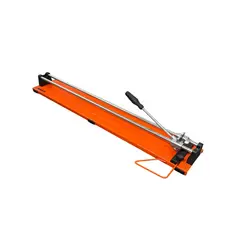 Cortador de Piso Manual Famastil 90cm Pisos Azulejos Profissional Trilho Duplo Base Anticorrosiva