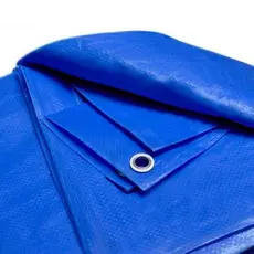 Lona Impermeável Famastil Reforçada 10x8m 150 Micras Azul Com Ilhoses Metálicos
