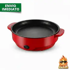 Frigideira Elétrica Grill Multifuncional Antiaderente Chapa Assadeira 110V e 220V