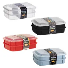 Porta Frios Duplo 1000ml Com Tampa Hermético