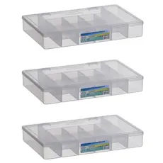 Kit Organizadoras com 11 Compartimentos Para Pesca, Parafusos e Jóias Organizador Com Divisórias