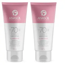 Kit 2 Anasol Creme Protetor Solar Facial Clareador FPS 70
