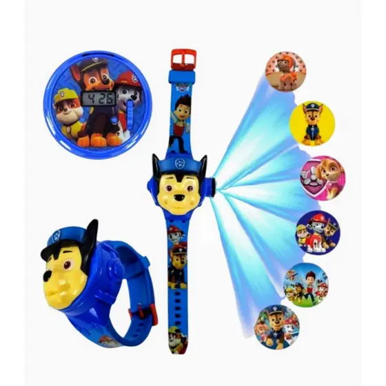 Relógio Projetor Patrulha Canina 3d Infantil
