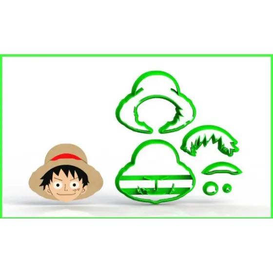 Cortador One Piece Luffy 6 cm