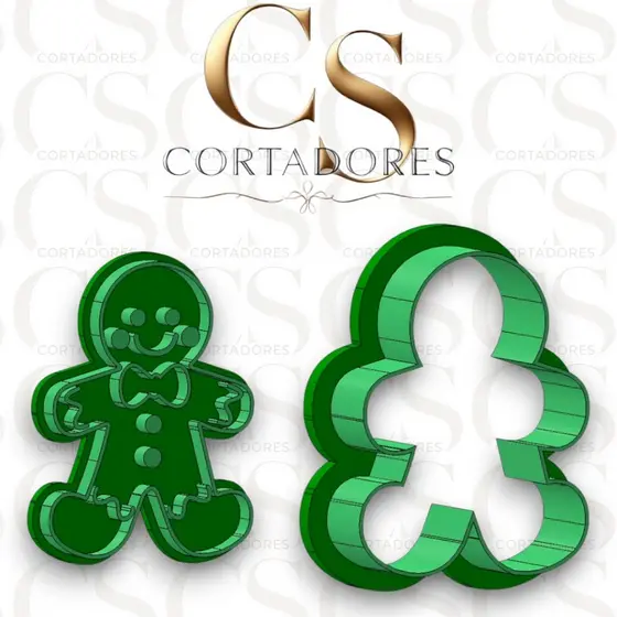 Cortador e Marcador de Bolacha Ginger Natal