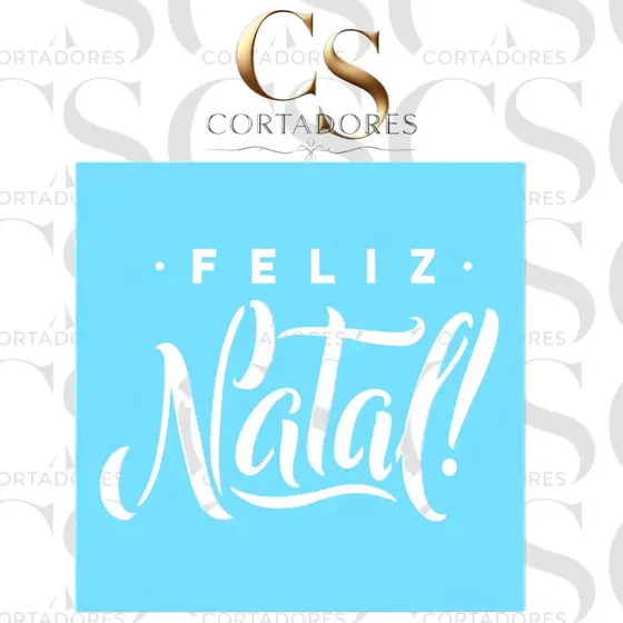 🎄 Stencil de Acetato – Feliz Natal  🎅