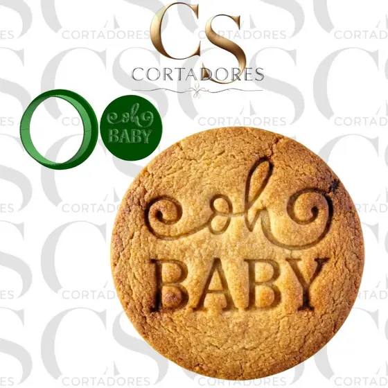Cortador e Marcador Oh Baby - Para Bolachas e Pasta Americana