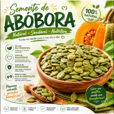 Semente de Abóbora Crua 100% Natural Premium 1Kg 500g 250g