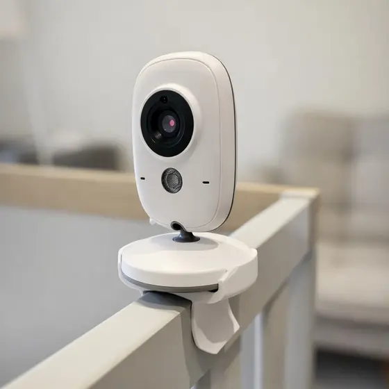 Suporte Babá Eletrônica Universal com Encaixe – Uso em Berço, Grade ou Mesa VB603