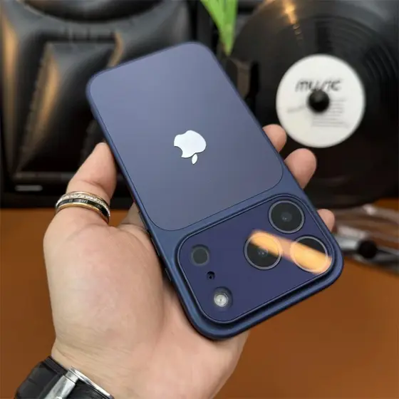 Capa protetora fosca Titanium Nano AG iphone 17 16 15 14 13promax com função de proteção