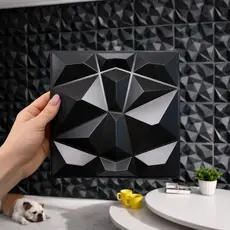 Kit até 100 Placas PVC 3d Revestimento De Parede Decorativa 25x25cm