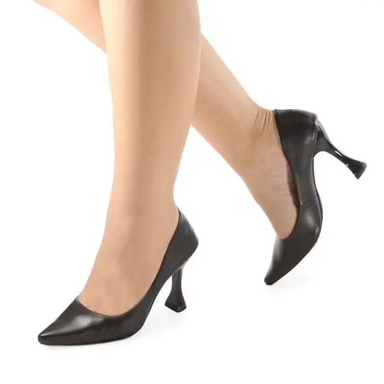 Scarpin Feminino Preto Bico Fino Salto Alto 9,0cm Confortável Moda Premium Fashion Look Exclusivo