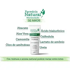 Kit 2x Creme Hidratante Dermatite Psoriase Irritação Coceira