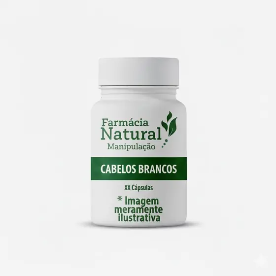 Cápsulas para Cabelos Brancos | Metilfolato + B12 (metilcobalamina) +B6 Crescimento Capilar