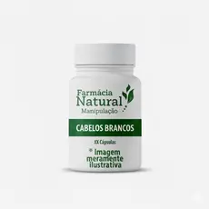 Cápsulas para Cabelos Brancos | Metilfolato + B12 (metilcobalamina) +B6 Crescimento Capilar