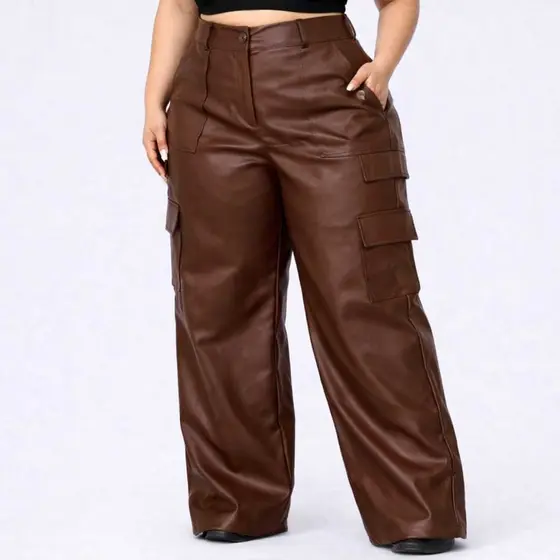 Calça Cargo Couro plus Premium Gringa