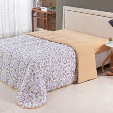 Coberdrom Edredom de Malha 100% Algodão Dupla Face Matelado Estampado