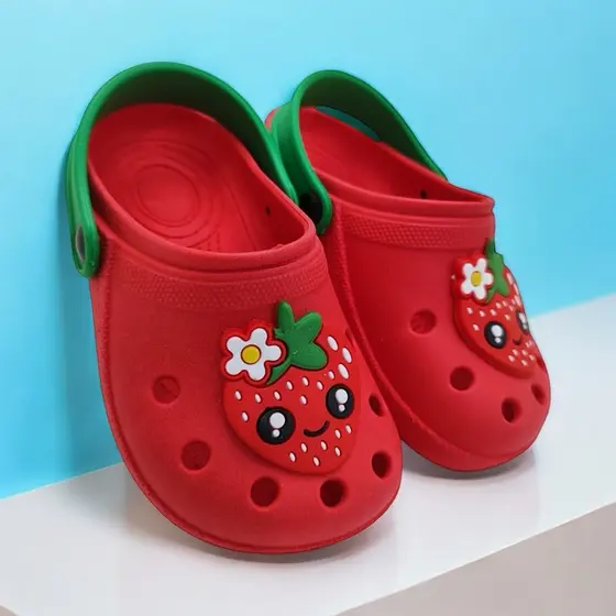 Sandália Babuche Infantil Chinelo Menina Fruta Morango