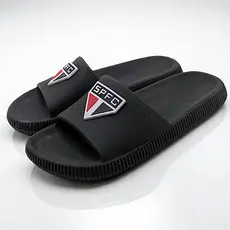 Chinelo Infantil Slide Nuvem Menino Time de Futebol Tricolor