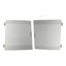 Par Porta Psai 56x62 Dir + Esq Cinza Claro P/ Balcão Gelopar