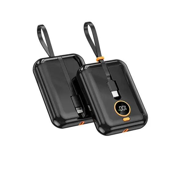 Mini Power Bank Portátil 10000mAh HMaston YD-21 | Carga Rápida | LED | 2 Saídas