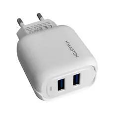 Carregador de Parede Hmaston Duplo USB 4.1A/4.8A | Carga Rápida Bivolt p/ Celular e Tablet