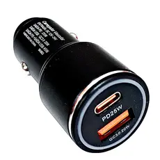 Carregador Veicular H’maston L06I Turbo 45W | USB + Type-C PD QC3.0 Rápido