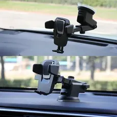 Suporte Veicular Giratório H'maston CJ-02 com Ventosa Reforçada para Celular e GPS 4 a 6"