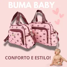 Bolsa Maternidade Kit 2 Bolsa Maternidade Conjunto Mãe e Bebê Duas Bolsas Menina