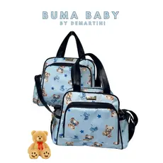 Bolsa Maternidade Kit Bolsa urso laço Mãe e Bebê Conjunto Maternidade Duas Bolsas Maternidade Bolsas