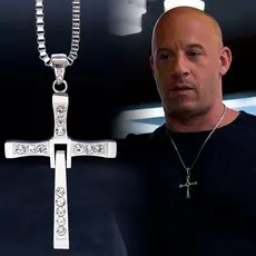 Colar Corrente Cruz Vin Diesel Dominic Toretto Velozes e Furiosos Corrente Cruz