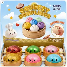 Squishy Brinquedo Surpresa Antiestresse Bolinho Fofinho Macio Com Glitter Para Apertar