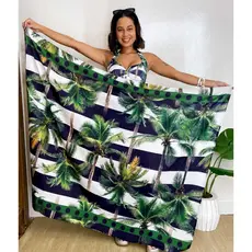SAIDA praia canga pareo na cedinha estampada praia piscina