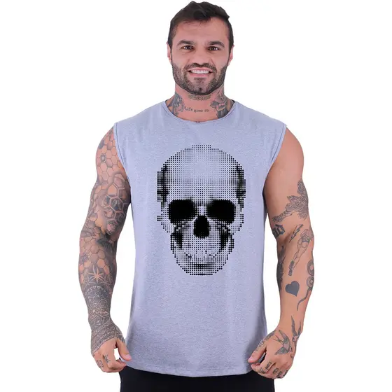 Regata Machão Longline Masculina MXD Conceito Academia Musculação Wild Life Estampas Exclusivas