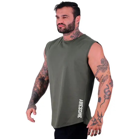 Regata Machão Longline MXD Conceito Estampada Academia Fit