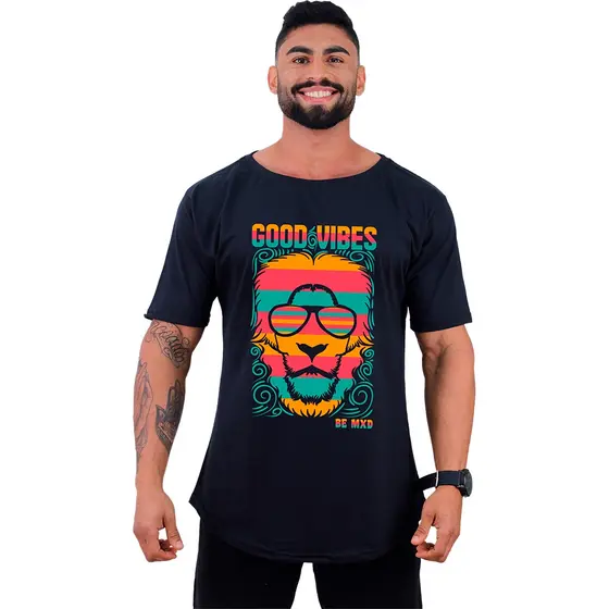 Camiseta Morcegão MXD Conceito Oversized Academia Treino Leão Good Vibes Morcego