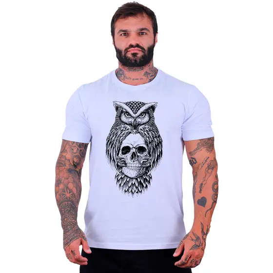 Camiseta Masculina Tradicional MXD Conceito Com Estampas Academia Treino Hard