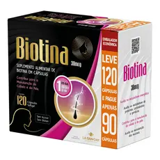 Biotina - 120 Cápsulas - La San Day