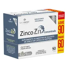 Zinco Concentrado - 90 Cápsulas - La San Day