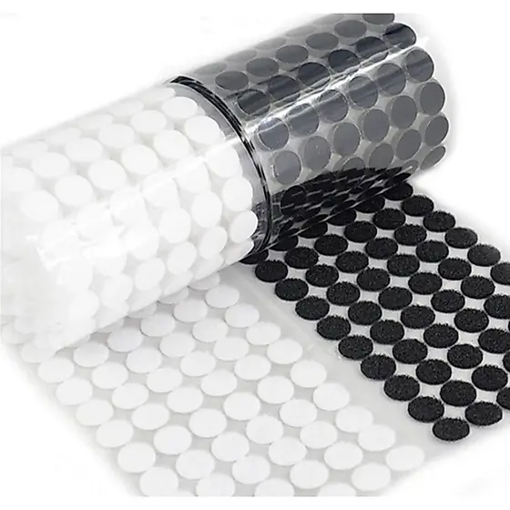 kit 99/396 pares Fecho Velcro Veludo Adesivo Redondo Dupla Face 10mm (1cm) Artesanato Decoração Arte