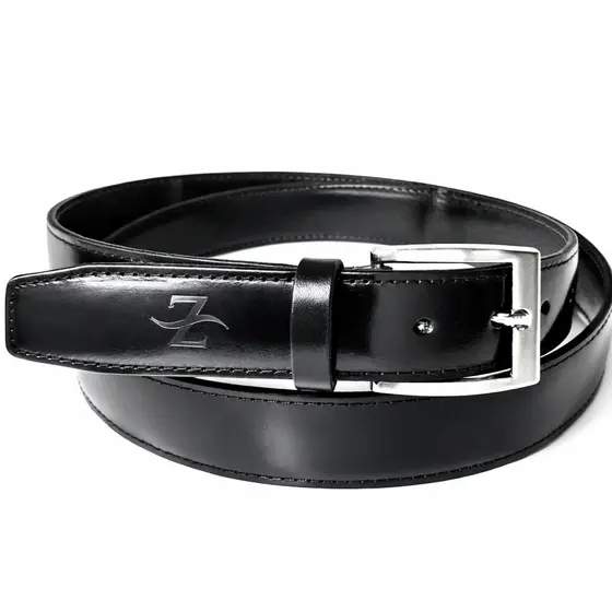 CINTO MASCULINO PROMOCIONAL EM COURO LEGÍTIMO, CORES PRETO/MÓGNO/CONHAQUE LARGURA 3,5cm FIVELA NÍQUEL ESCOVADA COSTURADO