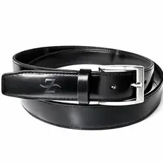 CINTO MASCULINO PROMOCIONAL EM COURO LEGÍTIMO, CORES PRETO/MÓGNO/CONHAQUE LARGURA 3,5cm FIVELA NÍQUEL ESCOVADA COSTURADO