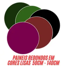 Painéis Redondos Cores Lisas 50cm á 140cm A PRONTA ENTREGA - Com Elástico