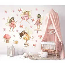 Adesivo de Parede Fadas 🧚‍♀️ | Magia e Fantasia no Quarto Infantil